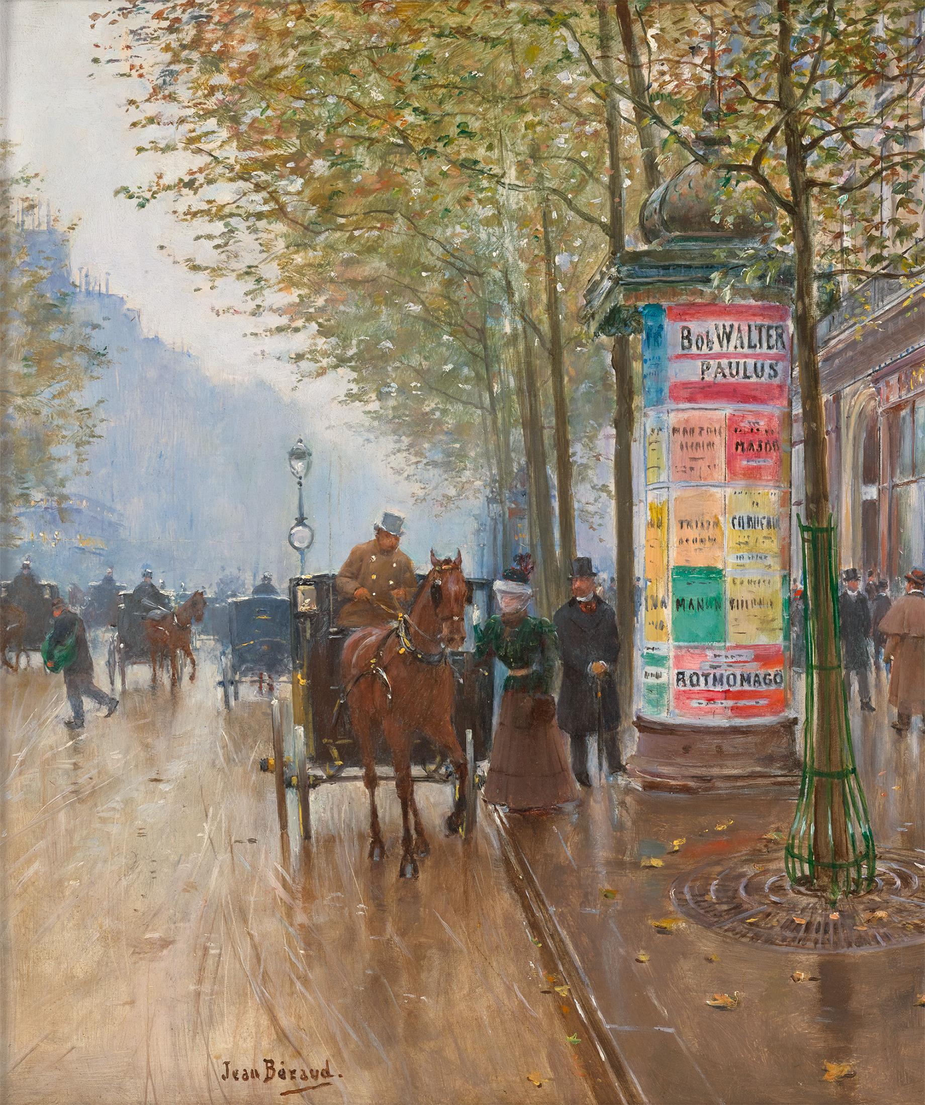 Les Grands Boulevards (Café Américain) di Jean Béraud in vendita 2