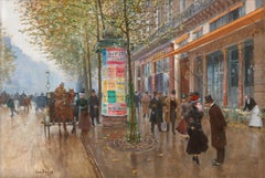 Les Grands Boulevards (Café Américain) by Jean Béraud