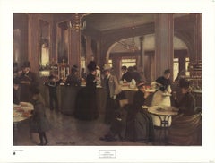 Vintage 1992 After Jean Beraud 'La Patisserie Gloppe' Offset Lithograph