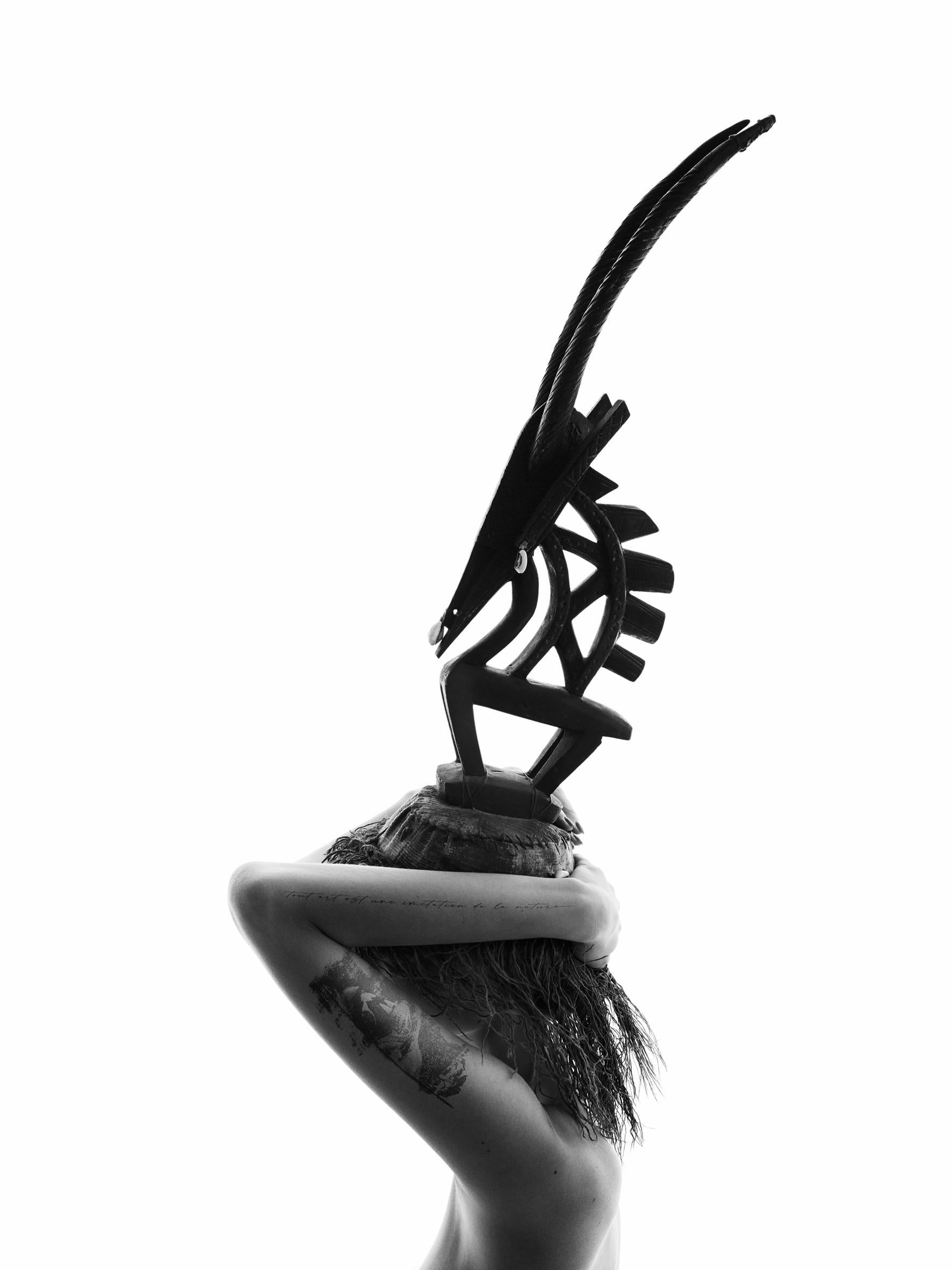 Ciwara Ciwara - Black Nude Photograph by Jean-Bernard Thiele