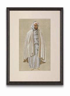 "Città notabile" da "Costumi del Marocco", Gouache su carta