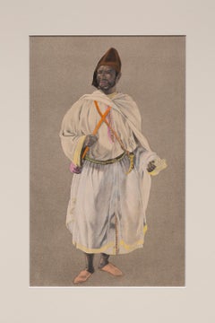 « The Sultan's Moghazni » de « Costumes of Morocco », gouache sur papier