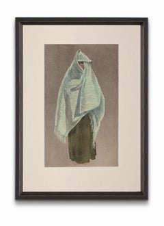 Vintage "Woman of Tiznit Wearing the Amendil", from "Costumes of Morocco"