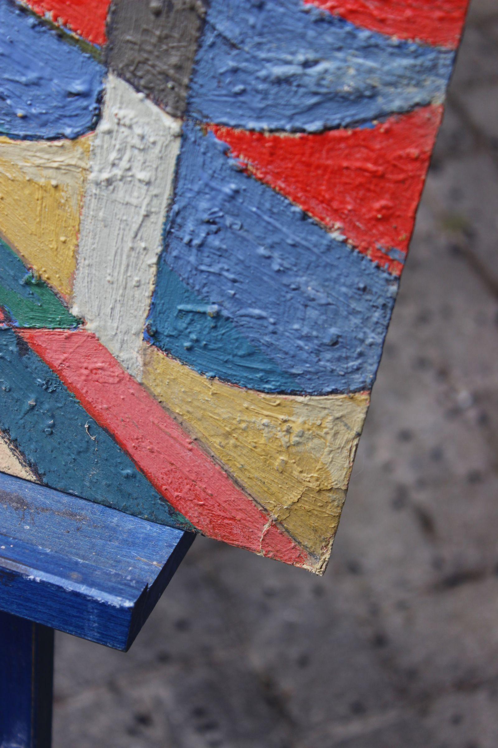 Jean Besnard (1922-2007) Abstraktes Gemälde Öl auf Tafel, Frankreich 1983 (Ende des 20. Jahrhunderts) im Angebot