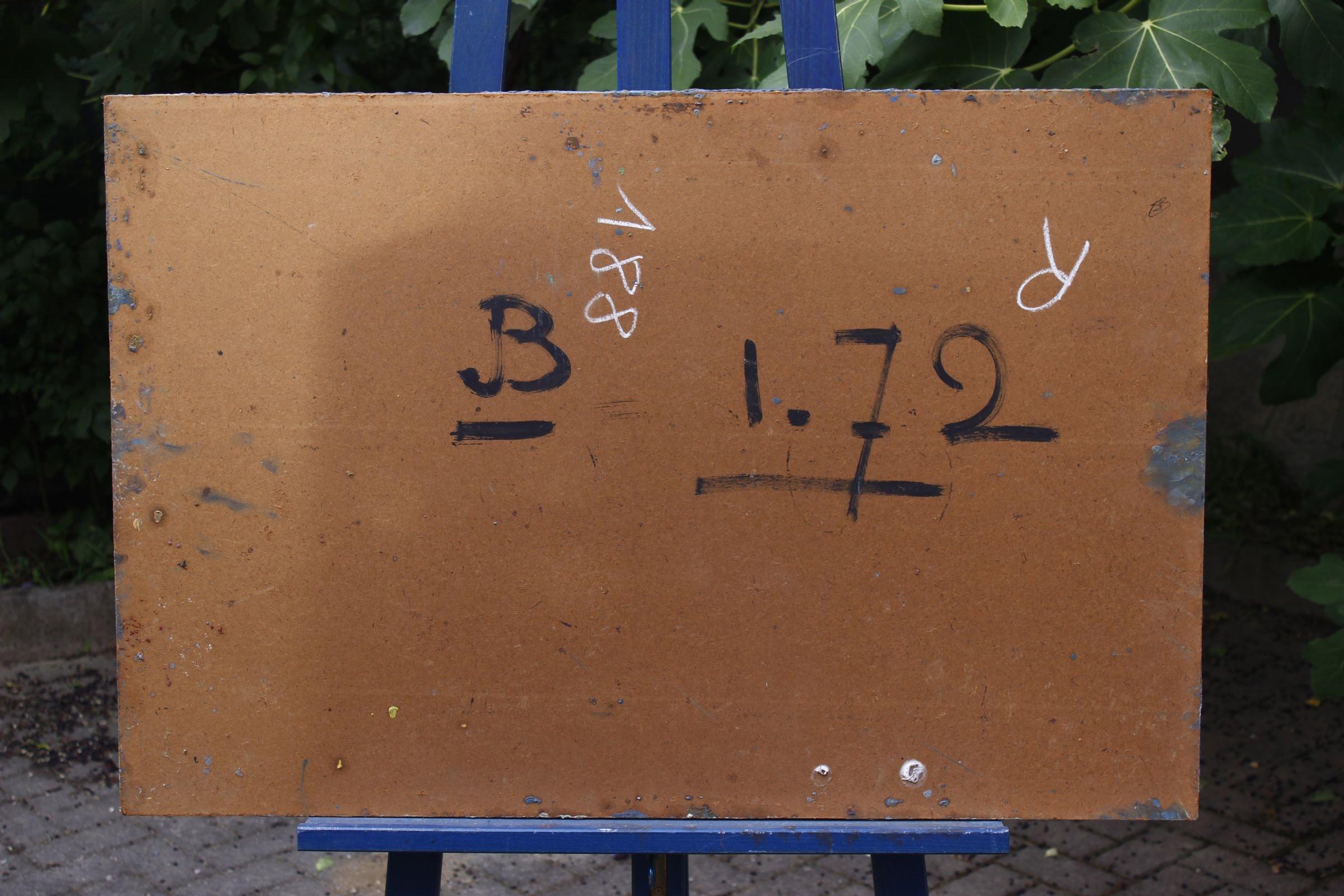 Jean Besnard (1922-2007) Peinture constructiviste huile sur panneau, France 1972 en vente 4