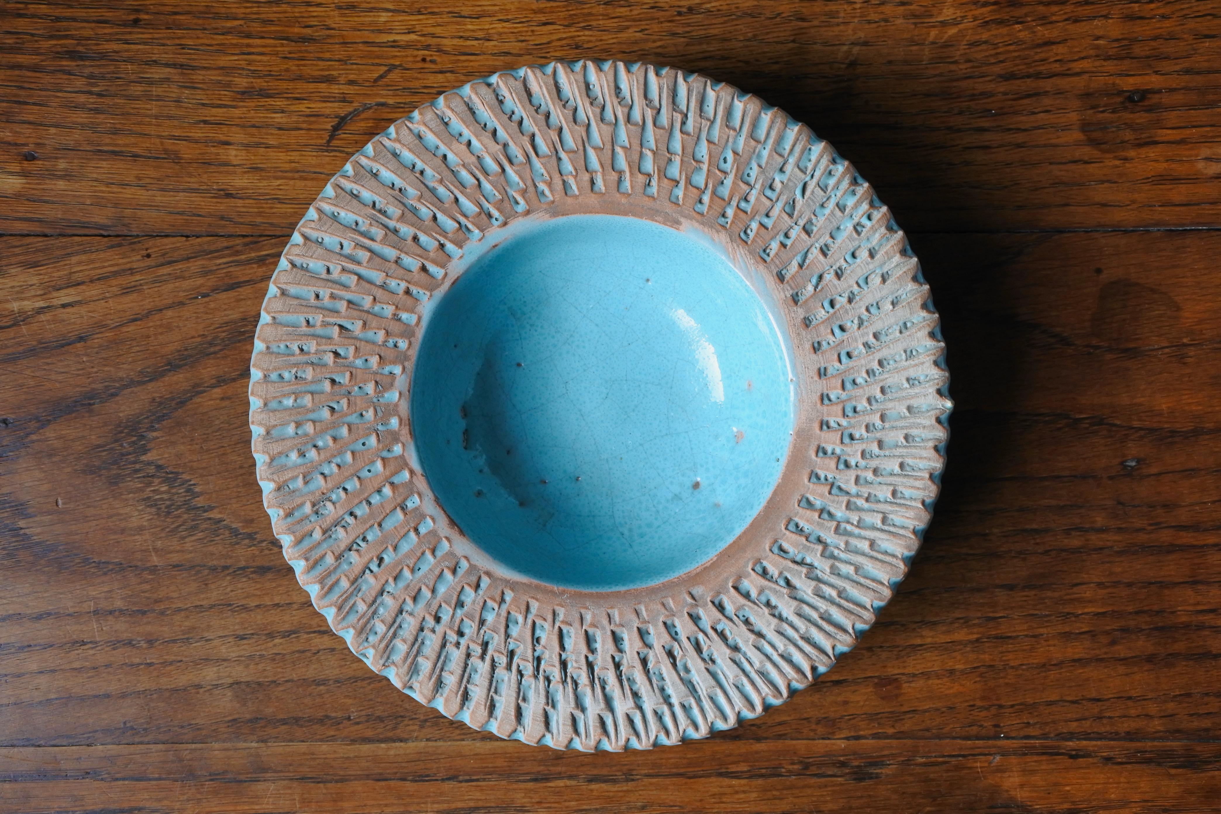 Jean Besnard Art Deco Ceramic Dish, France 1930s For Sale 2