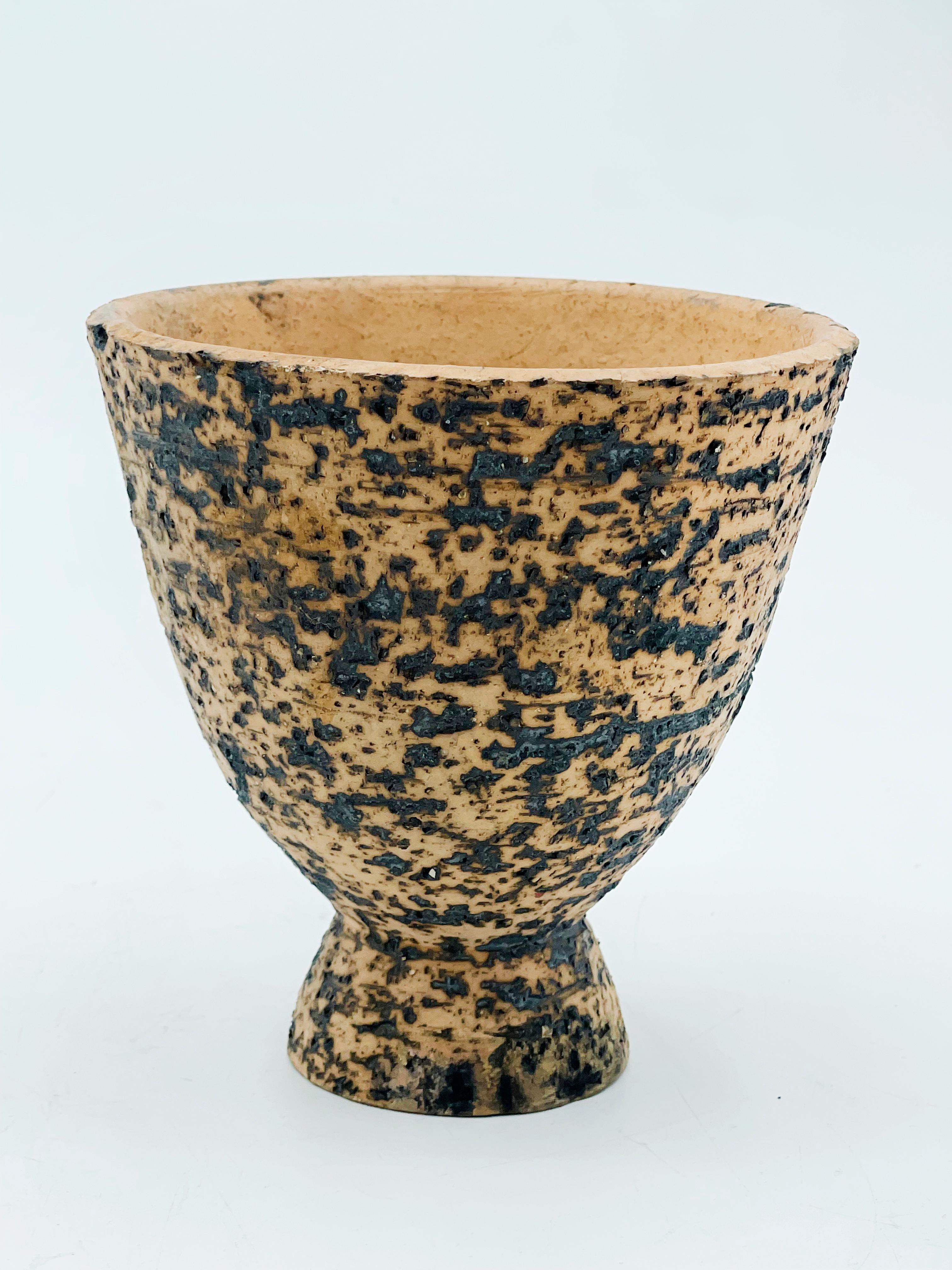 Hand-Carved Jean Besnard Art Deco Ceramic Vase 1930 20th Century Design For Sale