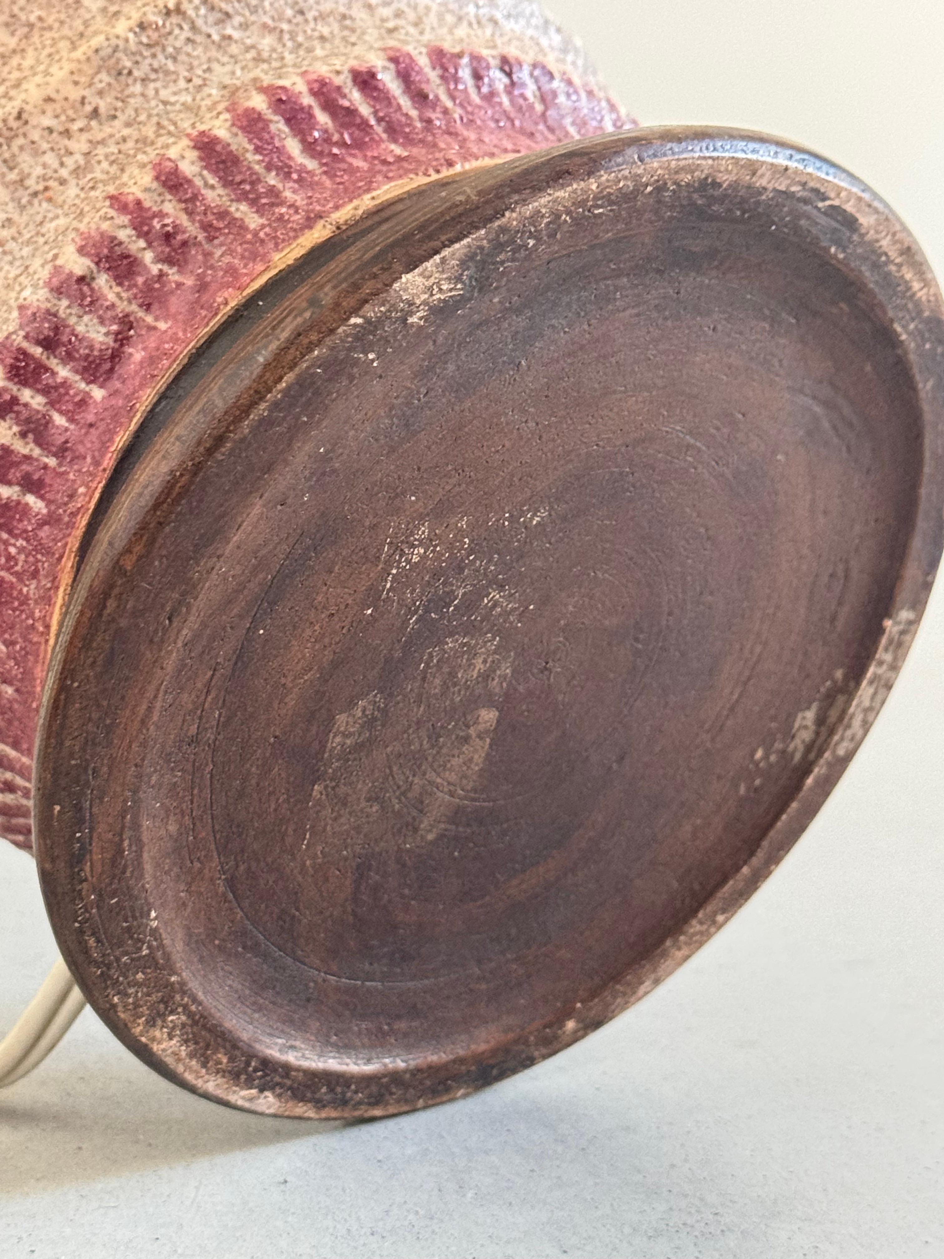 Jean Besnard attribué à, Lampe en céramique émaillée, époque Art Déco, France circa 1930 en vente 6