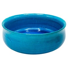 Jean Besnard Crackled Turquoise Glazed Pottery bowl