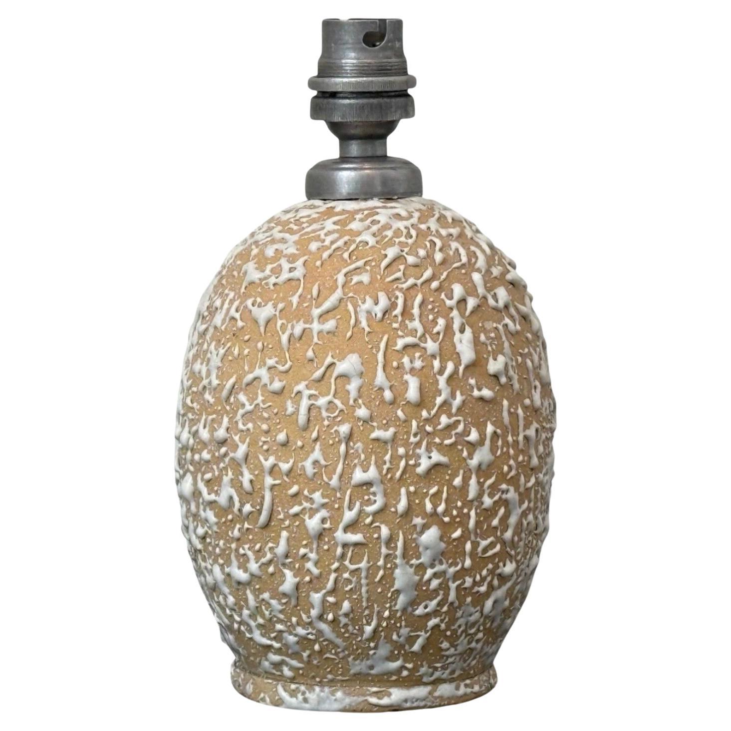 Jean Besnard, Französischer Art Deco, Keramik, Tischlampe, Frankreich, 1960er Jahre