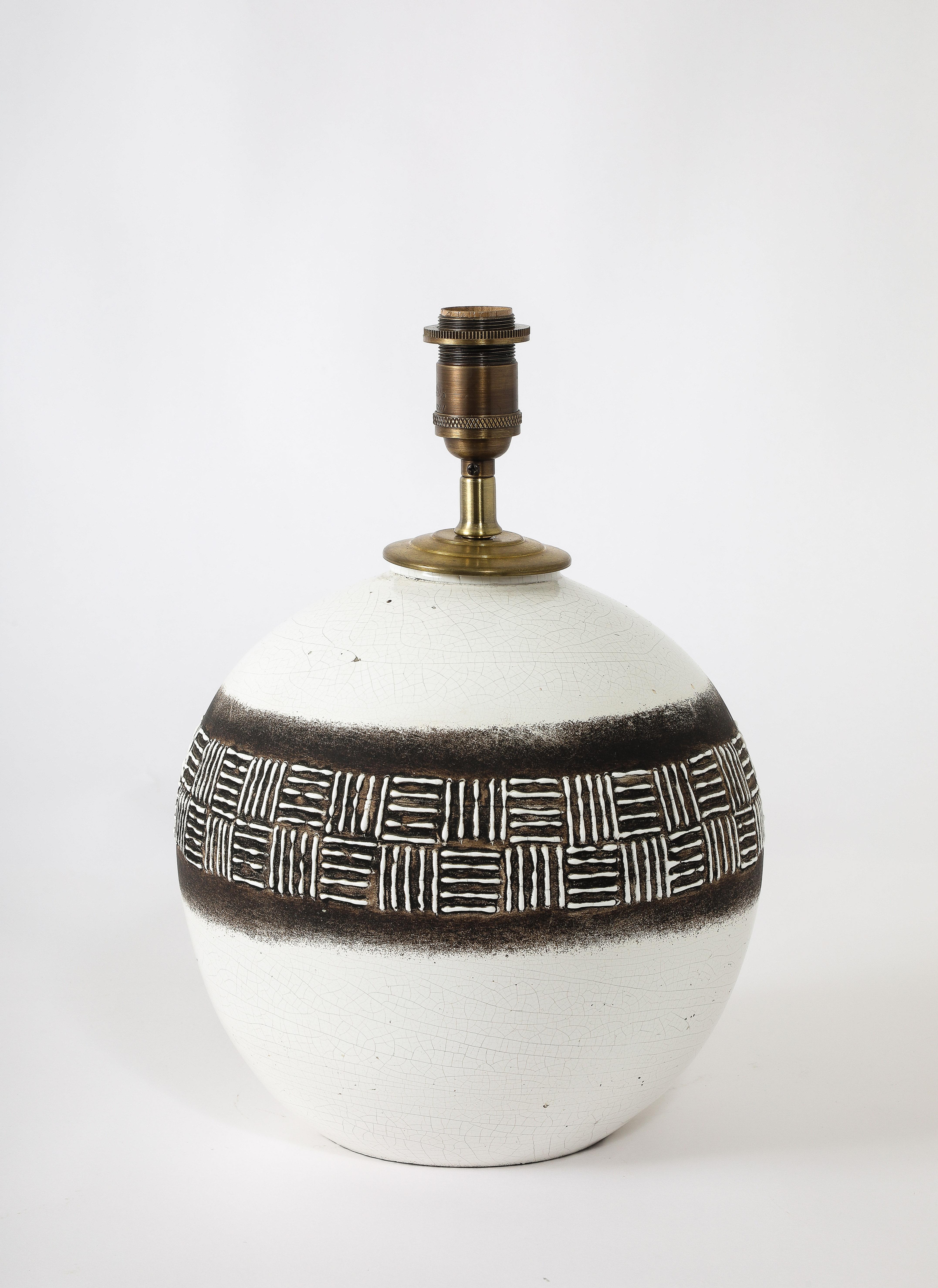 Jean Besnard Table Lamp, France 1950's In Good Condition For Sale In New York, NY