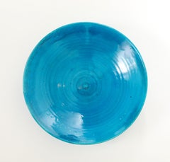 Jean Besnard Türkisfarbene Keramikschüssel, Frankreich, 1930er Jahre