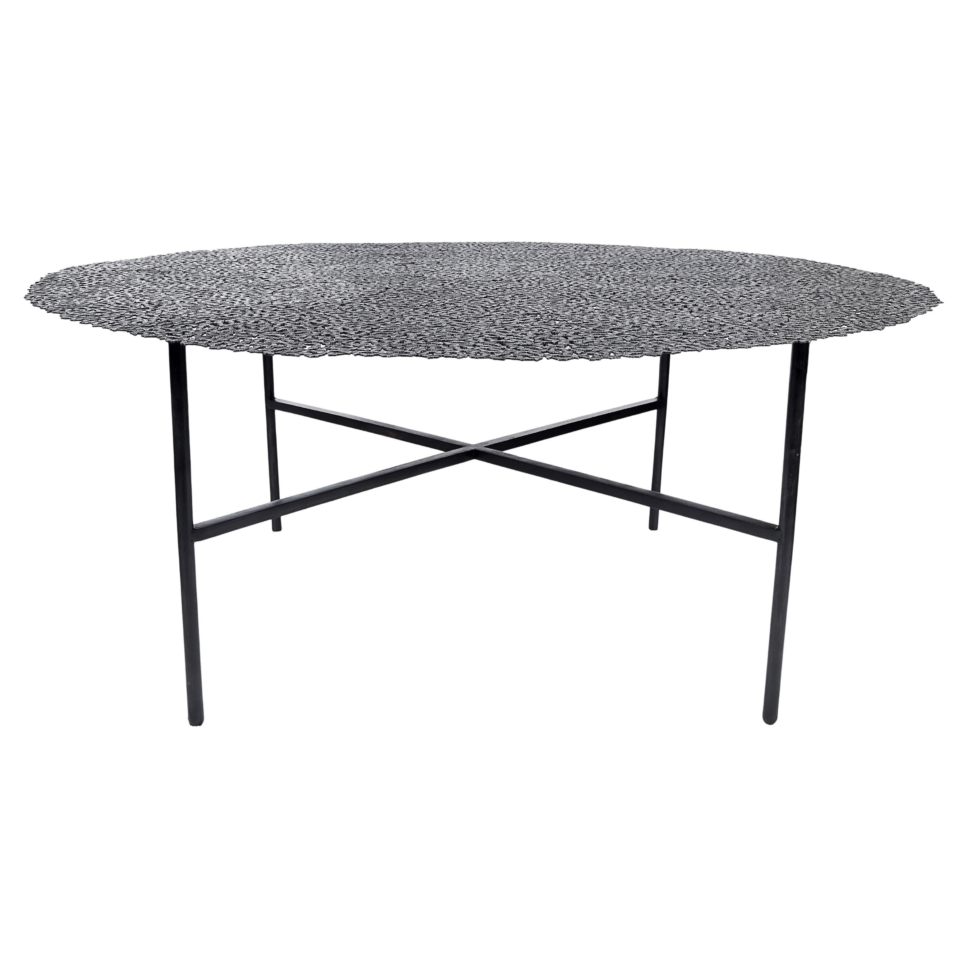 Jean Black Patina Bronze Dining Table by Fred and Juul