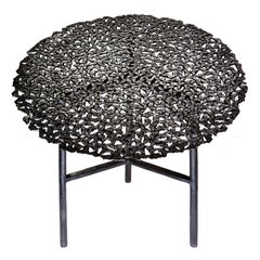 Jean Black Patina Bronze Side Table by Fred and Juul