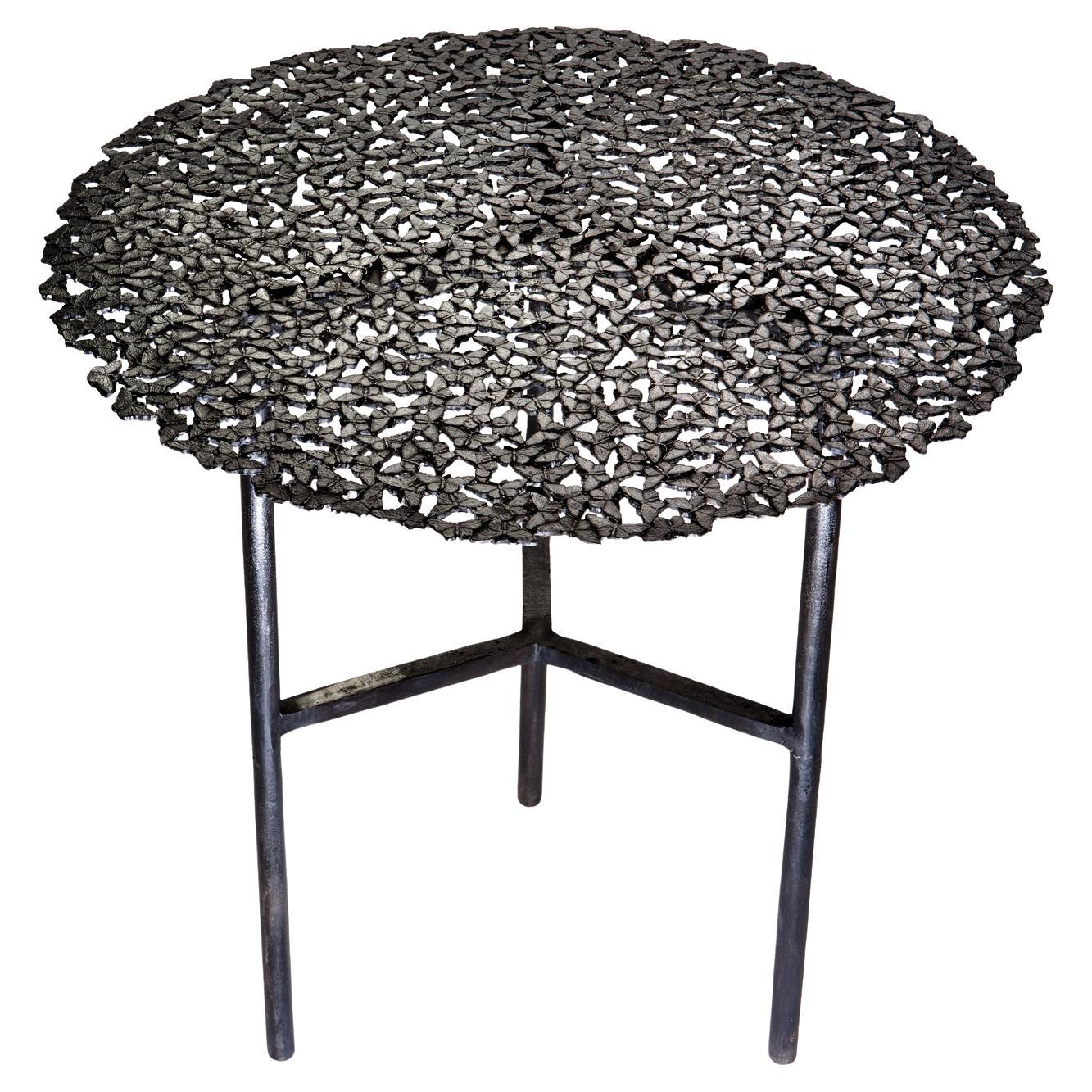 Jean Black Patina Bronze Side Table by Fred and Juul For Sale