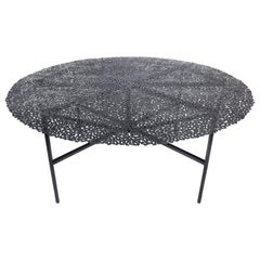Jean Blackened Bronze Lost Wax Cast Butterfly Indoor or Outdoor Dining Table