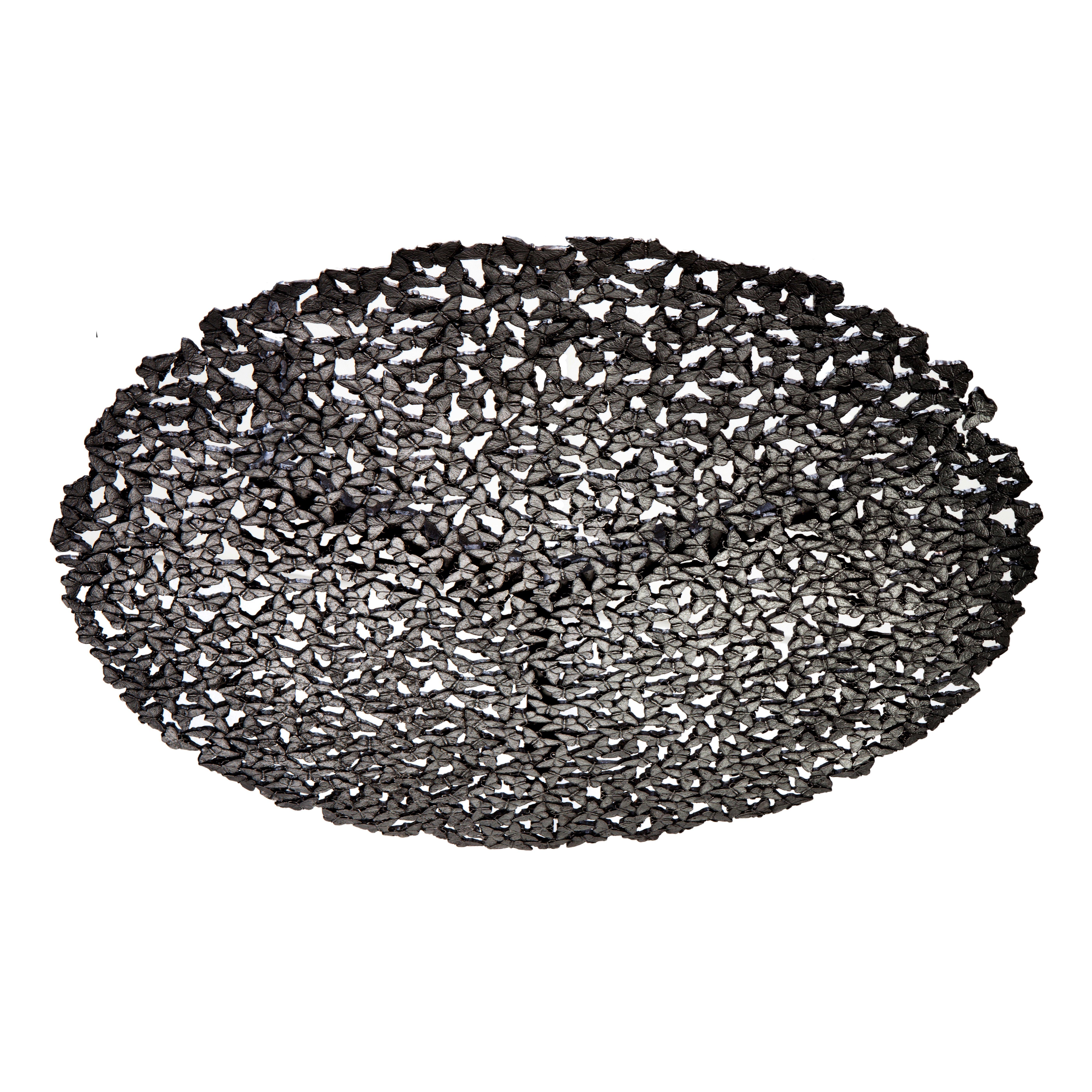 Jean Blackened Bronze Lost Wax Cast Butterfly Wall Sculpture by Fred&Juul In New Condition For Sale In Fiesole, Florence
