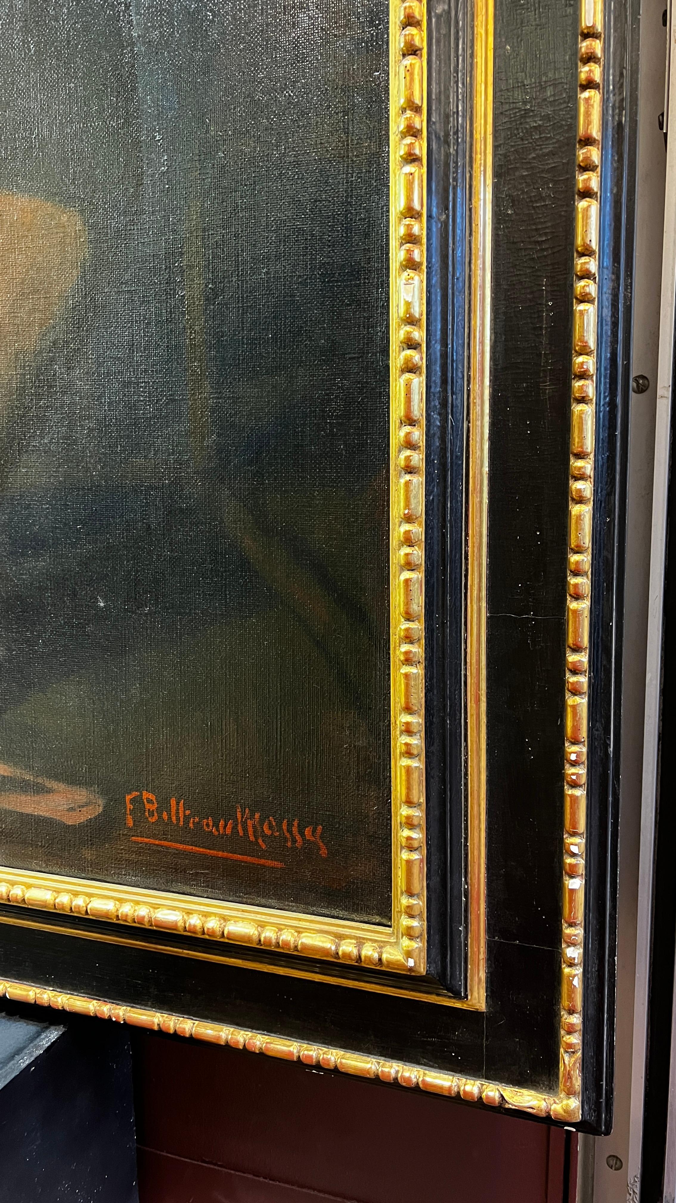 Jean Bonnardel Portrait by Federico Masses For Sale 8