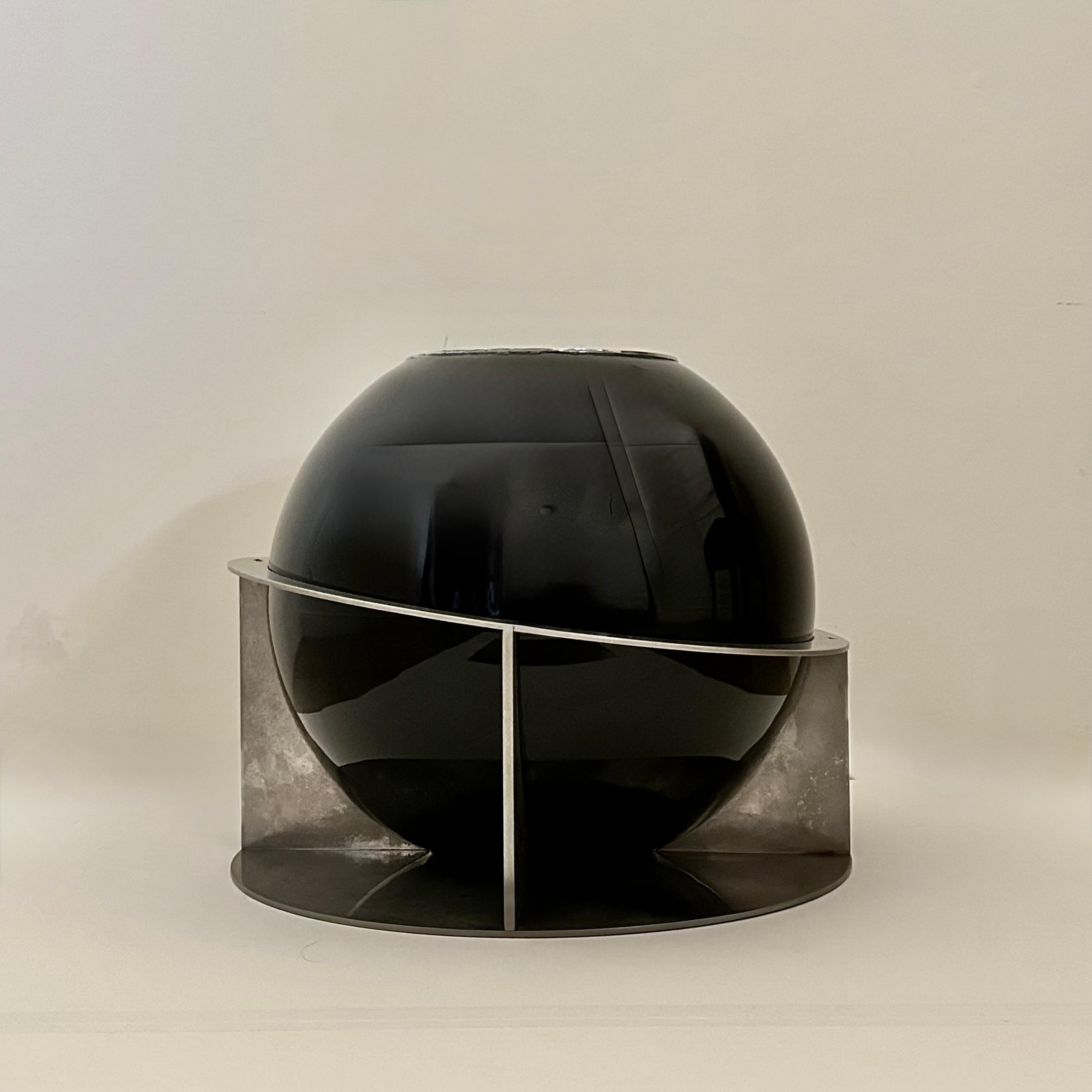 Jean Boris Lacroix (1902-1984) Large Spherical Vase circa 1930 In Good Condition For Sale In CA, CA