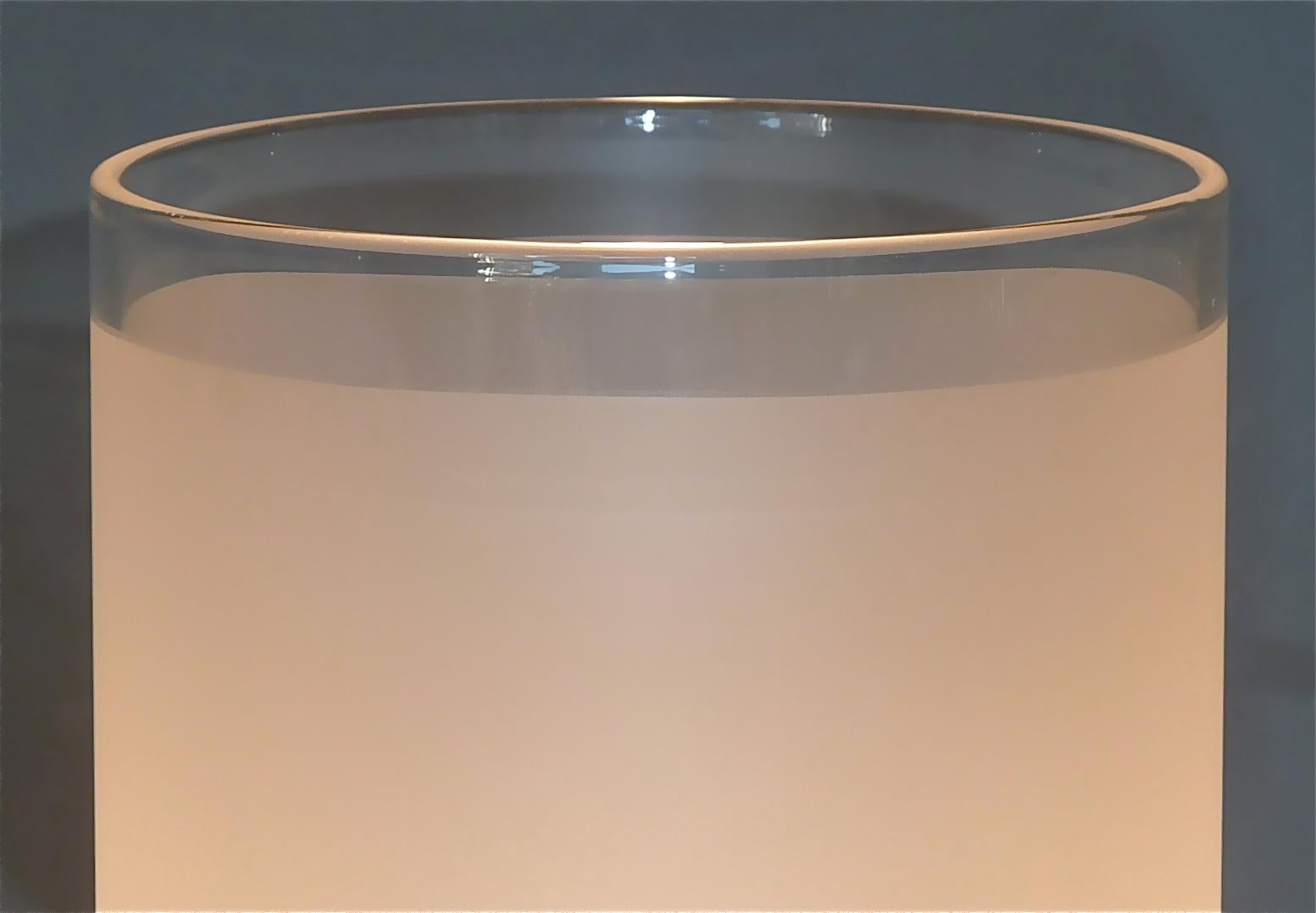 Modernist Jean Boris Lacroix Table Lamp Chrome Tube Glass Perzel Desny 1930s For Sale 3
