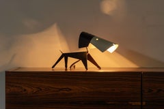 Lampada a forma di cane di Jean Boris Lacroix, Disderot, Francia, 1950
