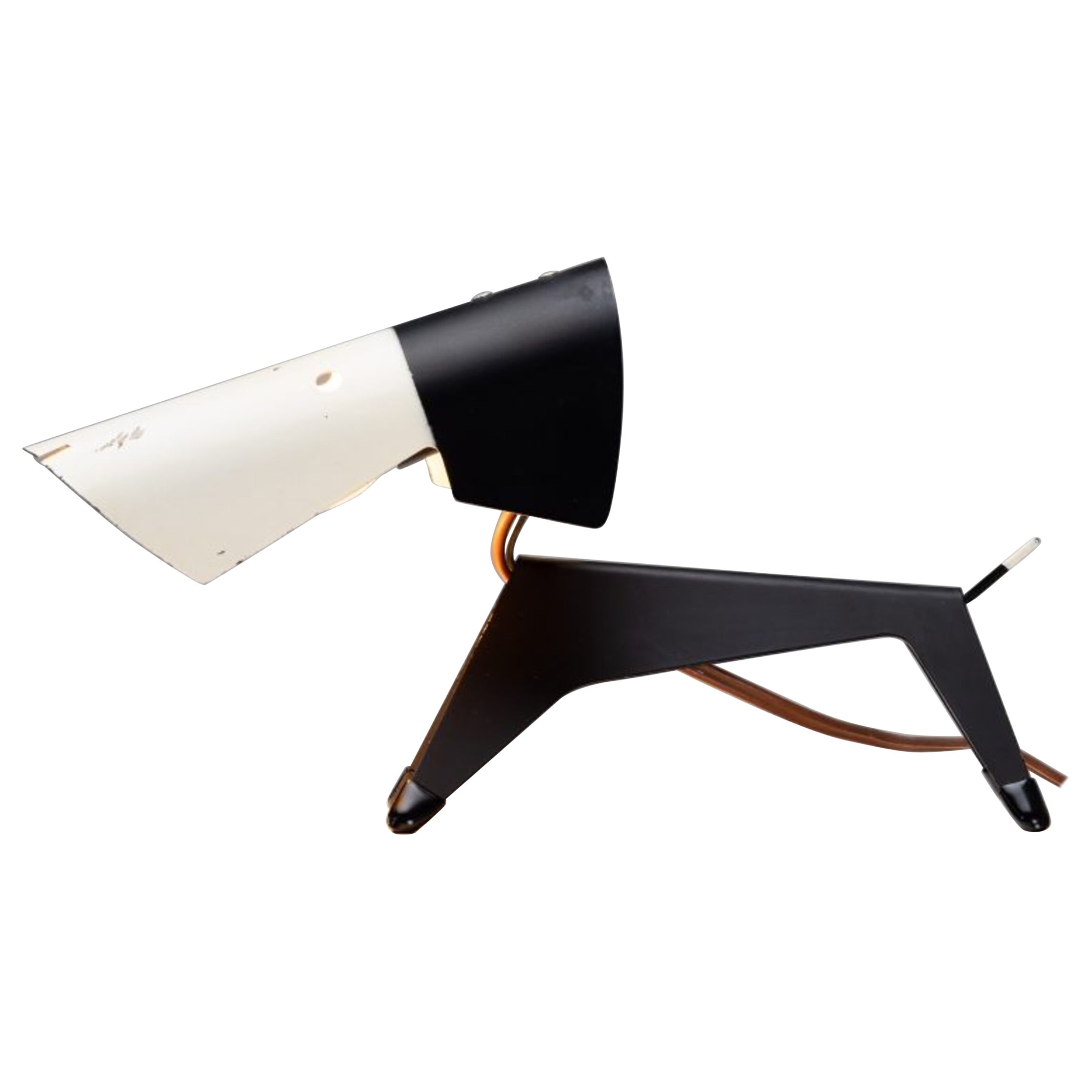 Jean Boris Lacroix dog lamp Disderot France 1950
