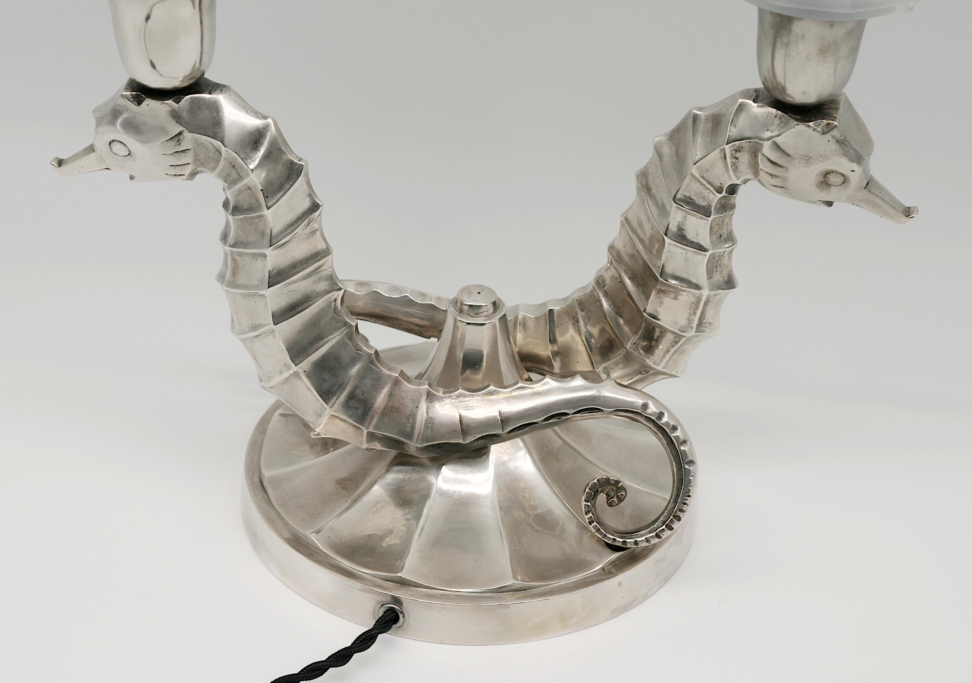 Paire de lampes de table Art déco françaises Jean Boris Lacroix, 1920 en vente 1