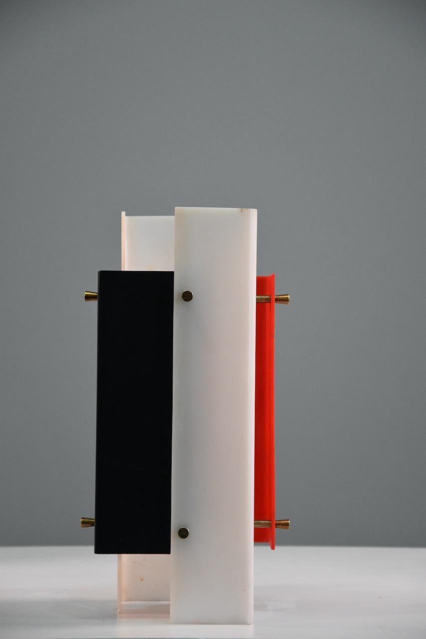 Acrylic Jean Boris Lacroix Pair of Table Lamps Model 316, Designed 1958, for Luminalite  For Sale