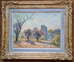  French Impressionist Landscape, Notre Dame de la Salette à Marseille.