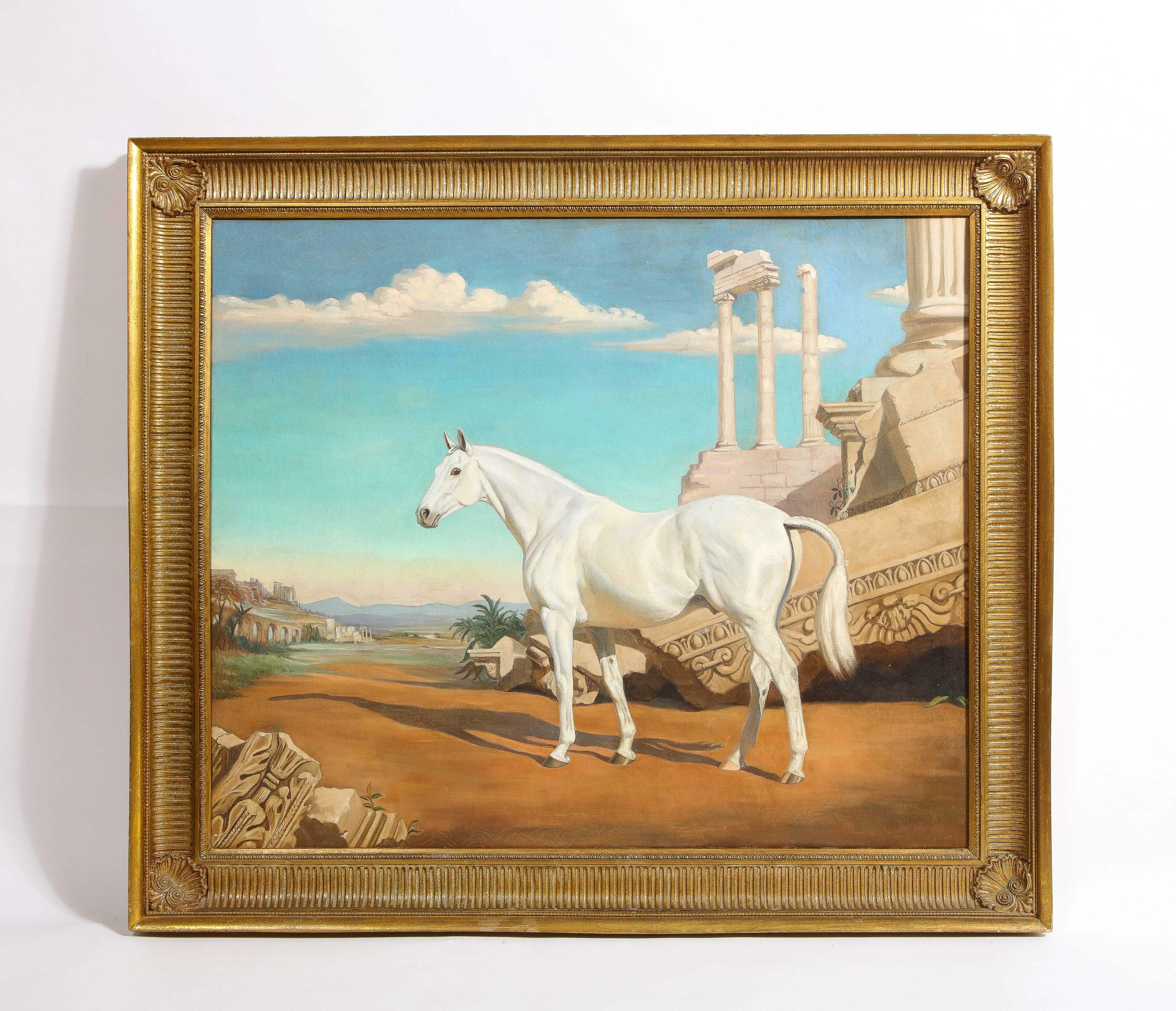 greek horse painting