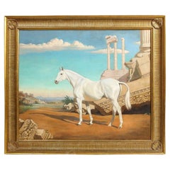 Jean Bowman (American, 1918-1994) "White Arabian" Portrait of a Horse 
