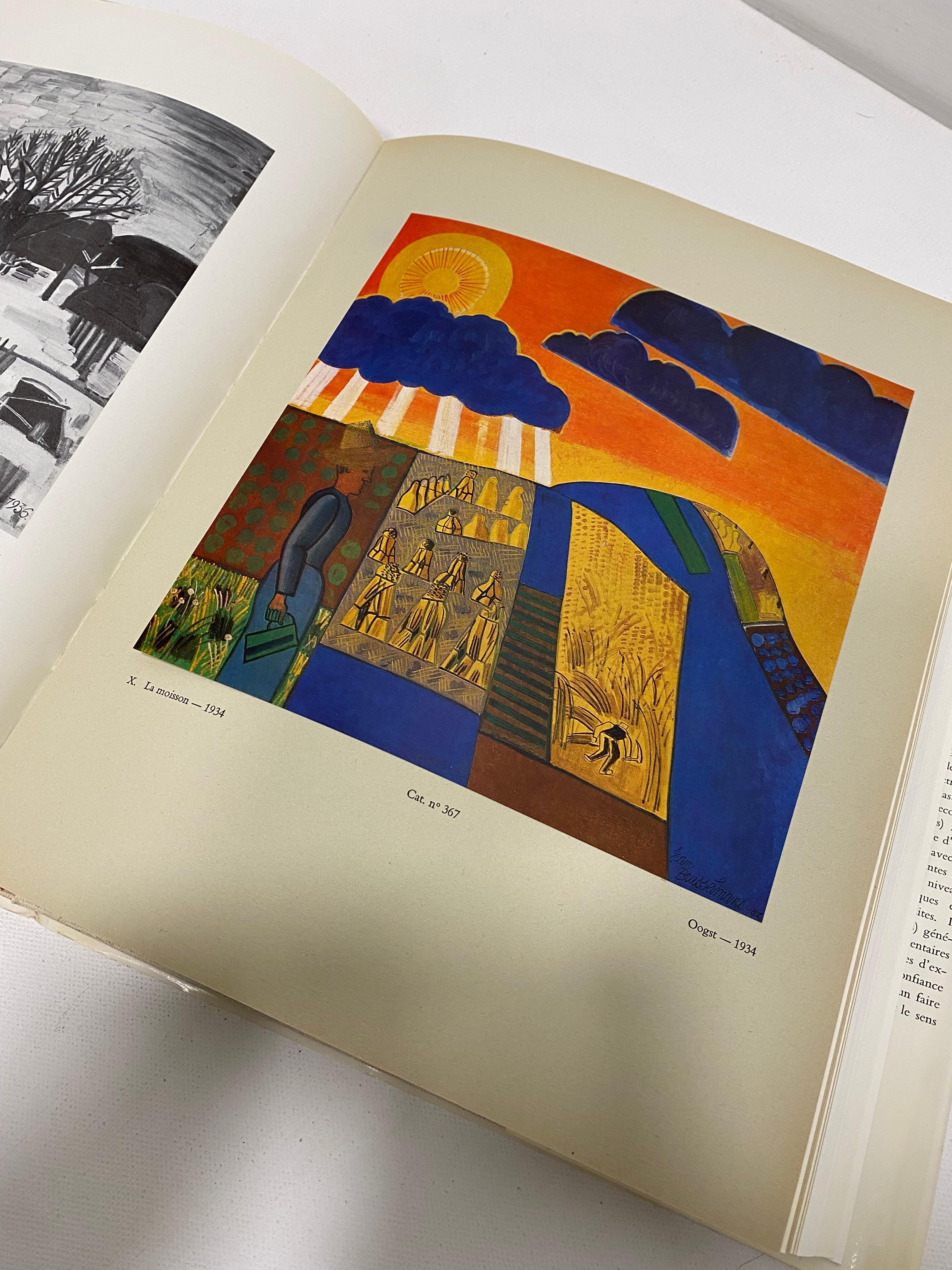 Jean Brusselmans Catalogue Raisonné Book Coffee Table Artwork Midcentury 1970s en vente 4