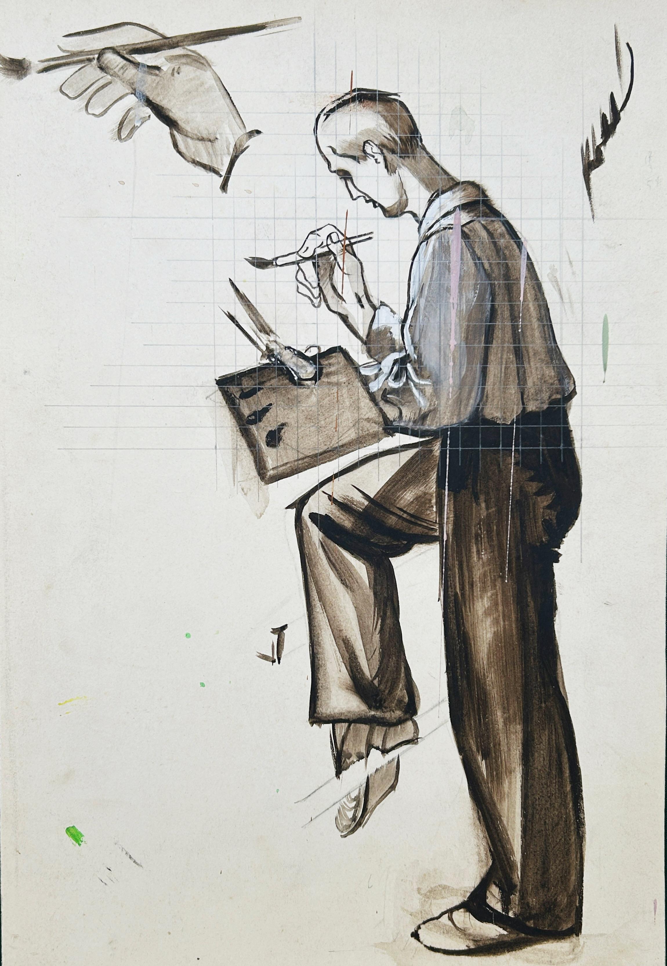 Jean Burkhalter, The Painter, circa 1925 For Sale 2