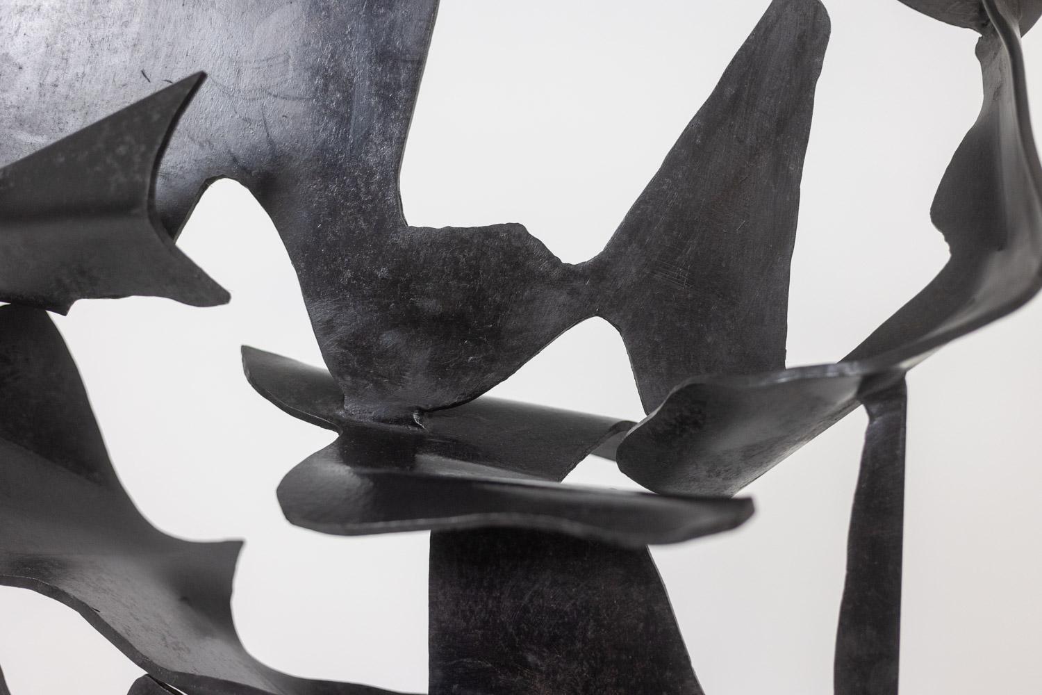 Jean Campa. Escultura abstracta de metal. 1980s. en venta 5