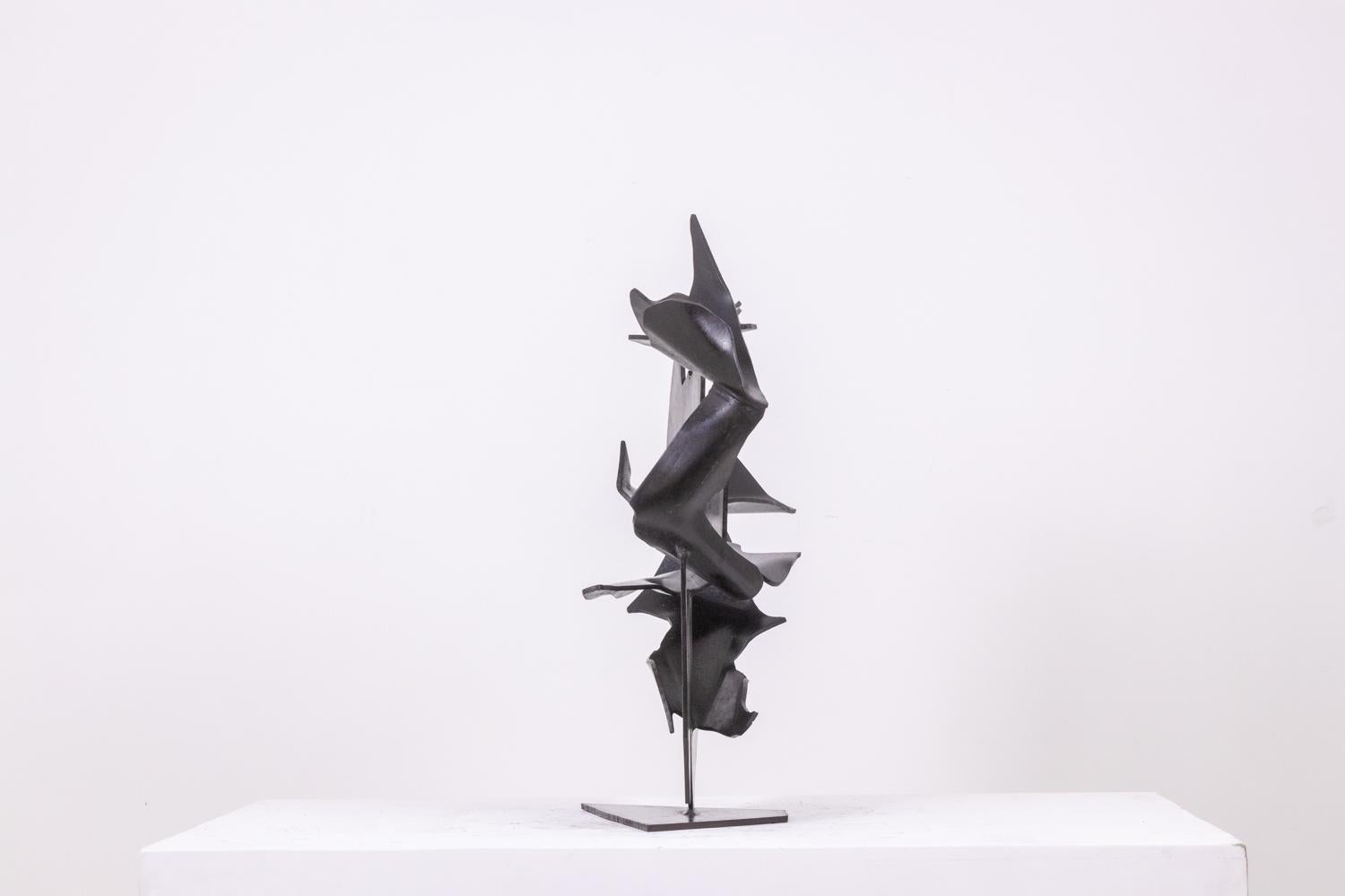 Jean Campa. Escultura abstracta de metal. 1980s. Francés en venta