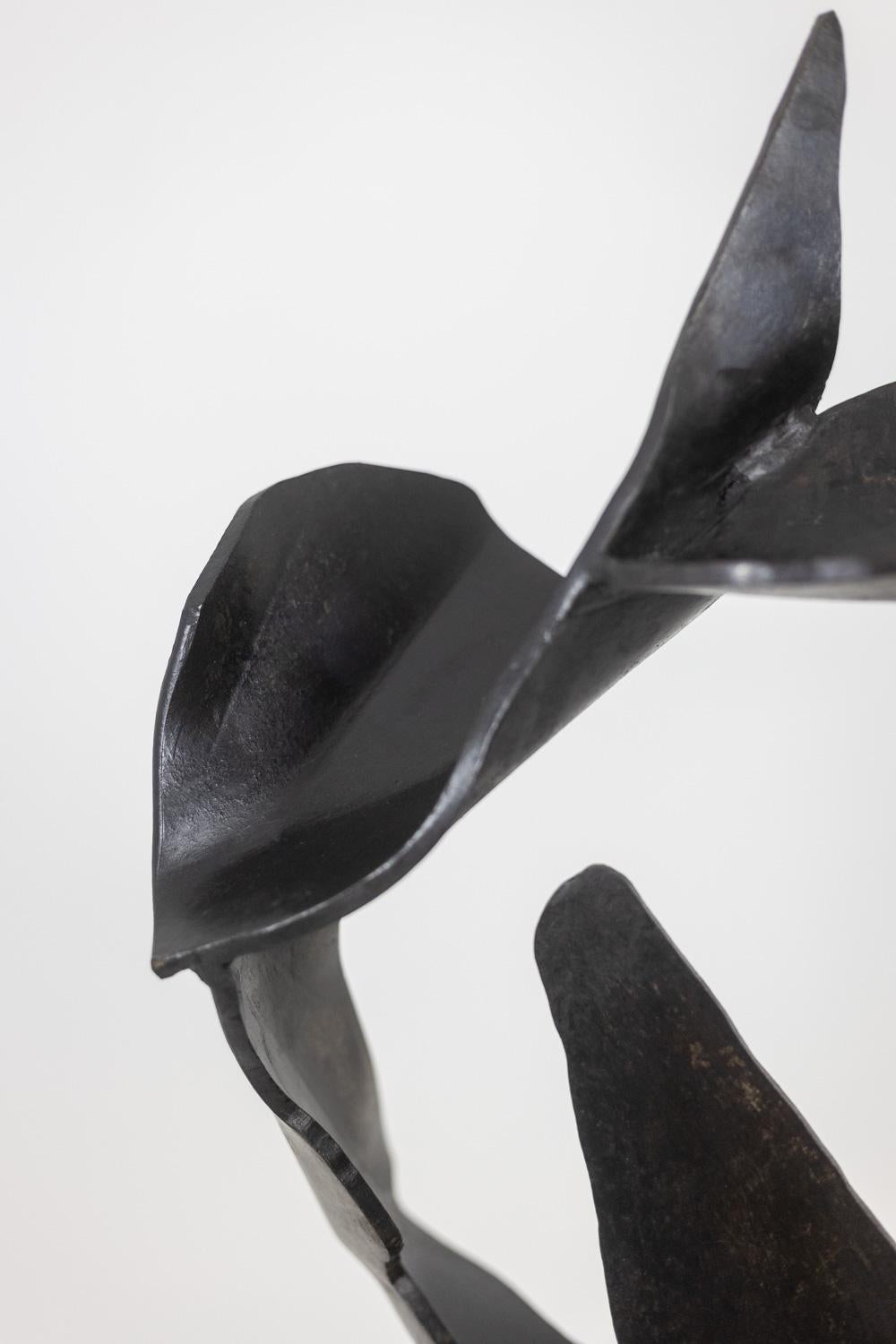 Jean Campa. Escultura abstracta de metal. 1980s. siglo XX en venta