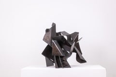 Jean Campa. Patinated and cut iron sculpture. 1980s.