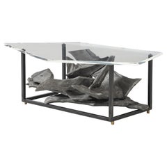 Jean Campa Signiert Abstrakte Aluminium-Skulptur Couchtisch, Frankreich, 1992