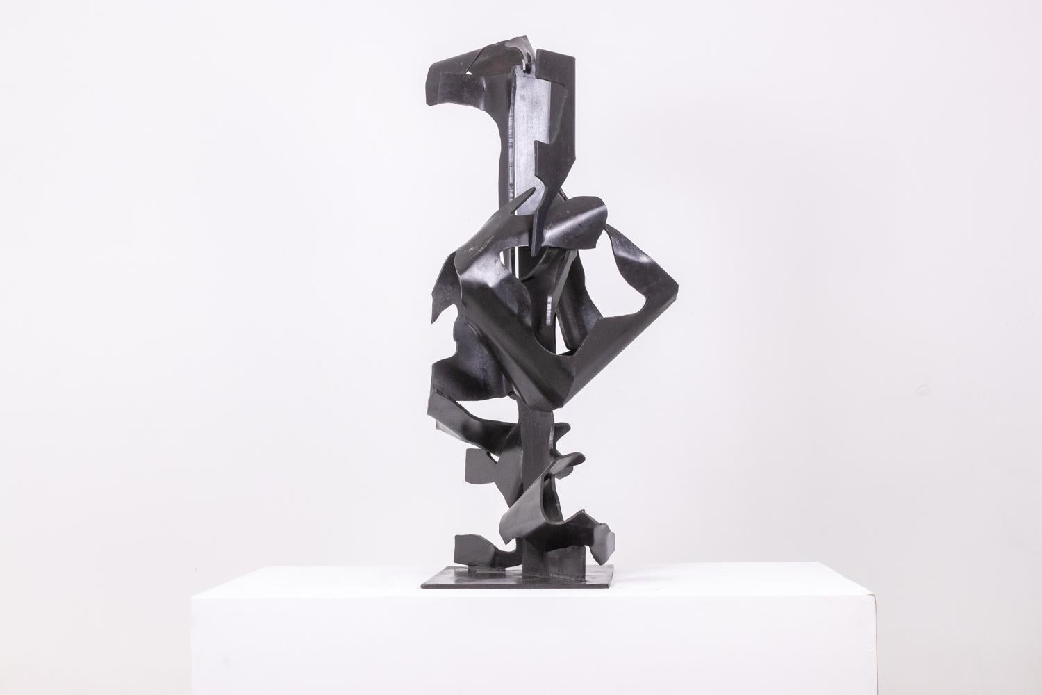 Jean Campa. Escultura vertical de metal patinado. 1980s. Francés en venta