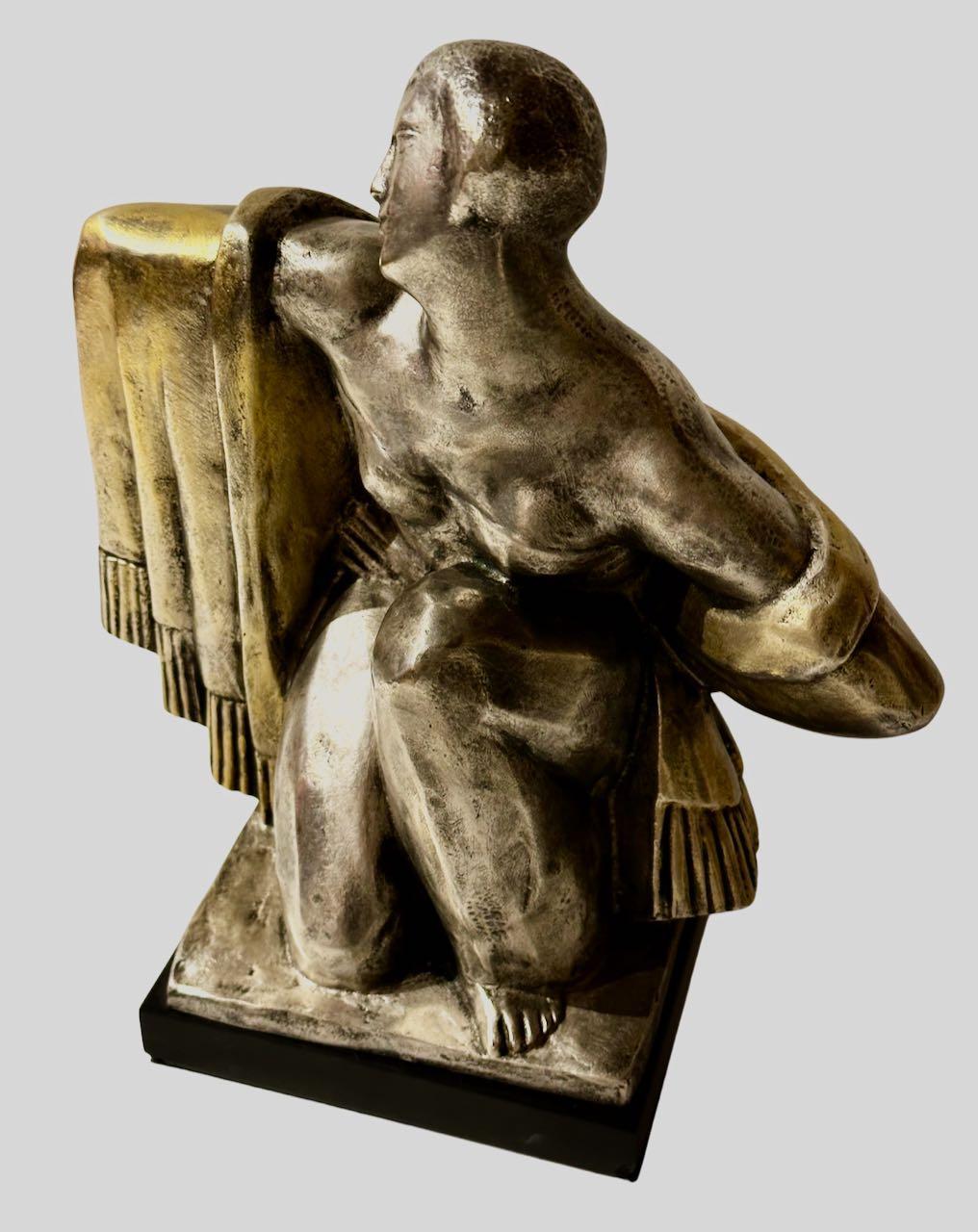Jean Canneel, scultore belga cubista in bronzo Art Deco in vendita 12