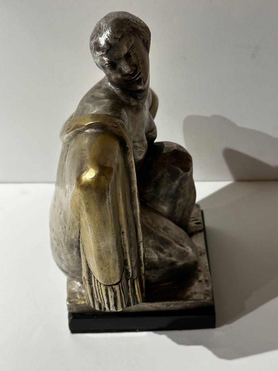 Jean Canneel, scultore belga cubista in bronzo Art Deco in vendita 7