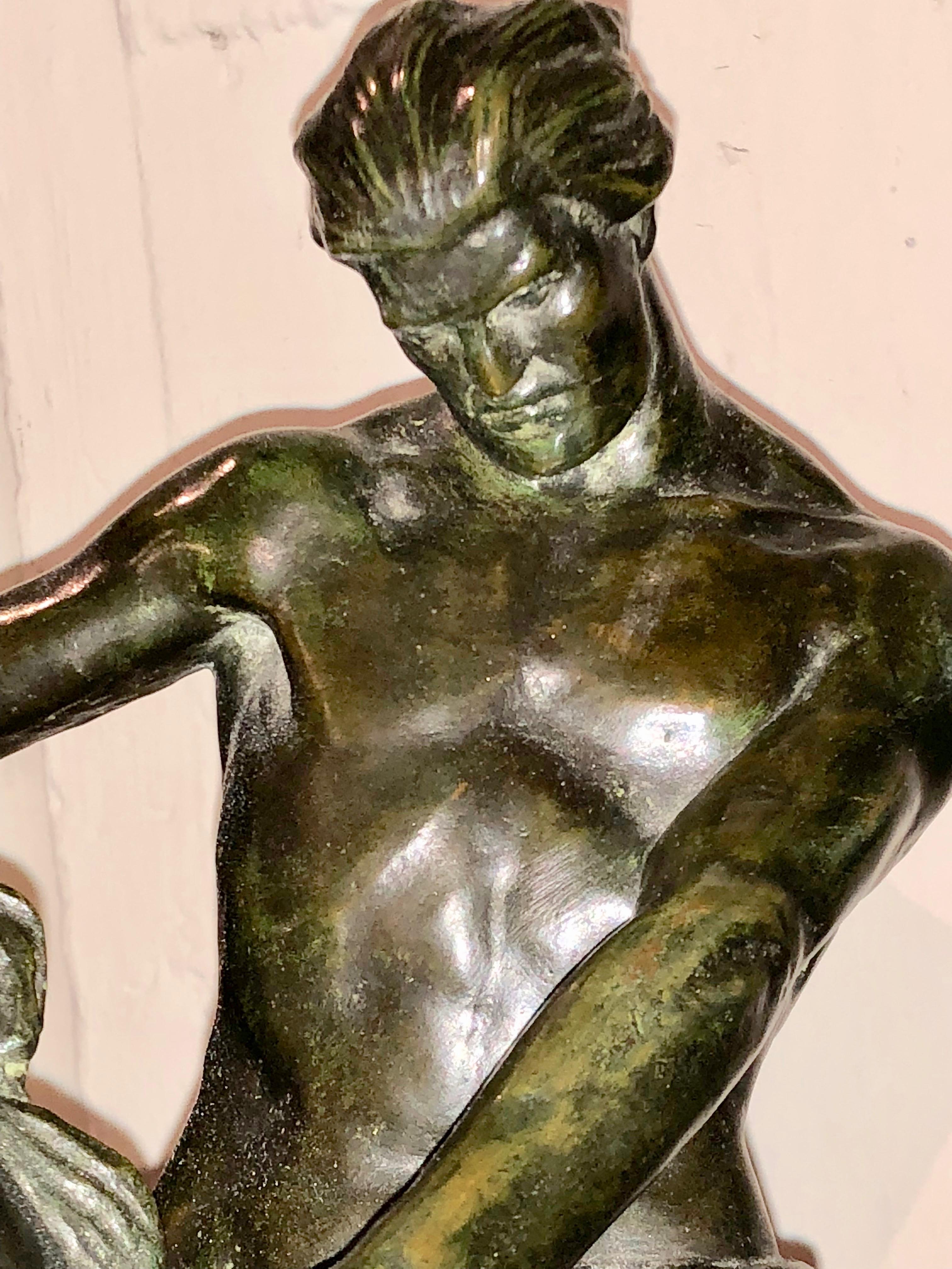 Belge Jean Canneel, sculpteur belge Art Déco, bronze monumental en vente