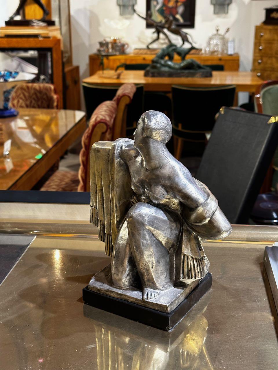 Jean Canneel, sculpteur belge de bronze cubiste Art Déco en vente 3