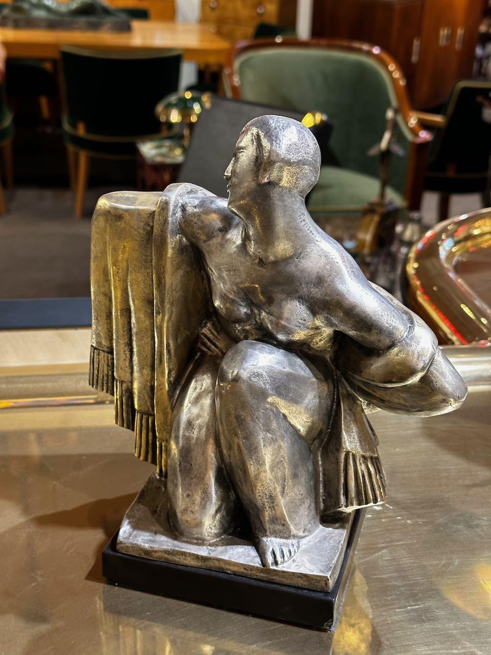 Jean Canneel, sculpteur belge de bronze cubiste Art Déco en vente 4