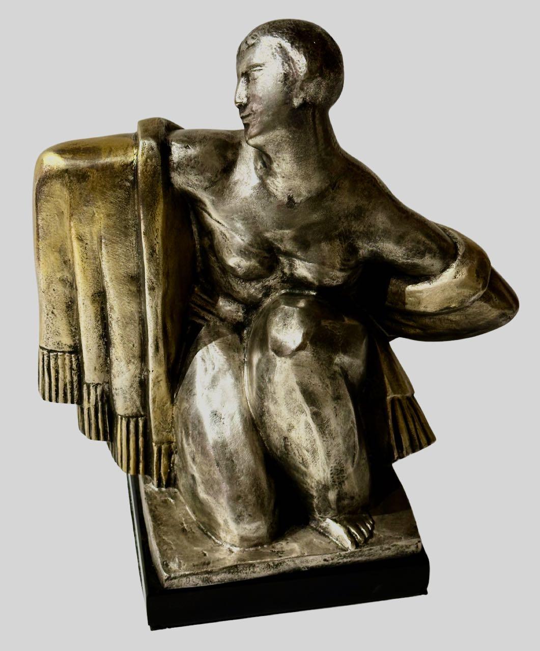 Jean Canneel, sculpteur belge de bronze cubiste Art Déco en vente 5