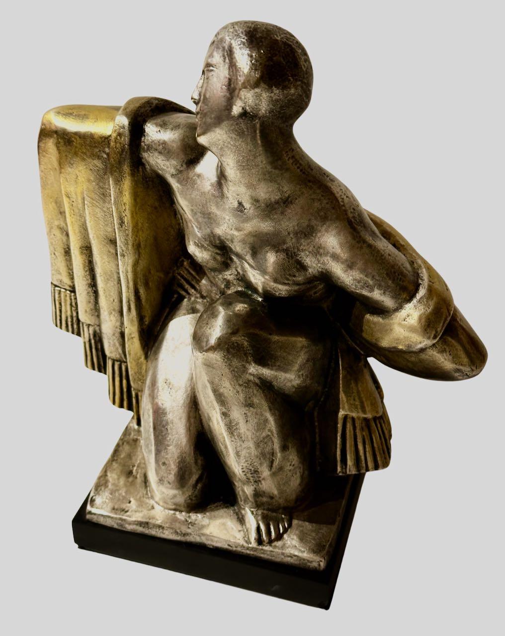 Jean Canneel, sculpteur belge de bronze cubiste Art Déco en vente 6