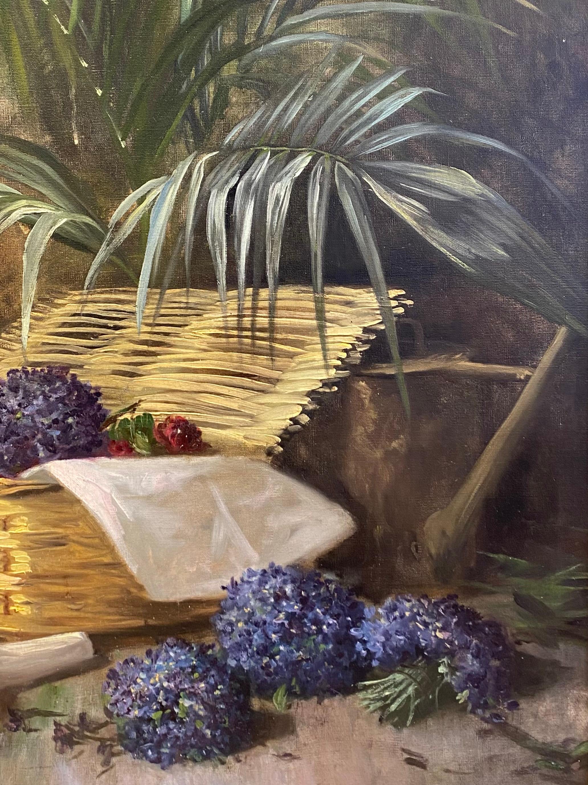 Un étalage de fleurs - Beim Blumenhändler