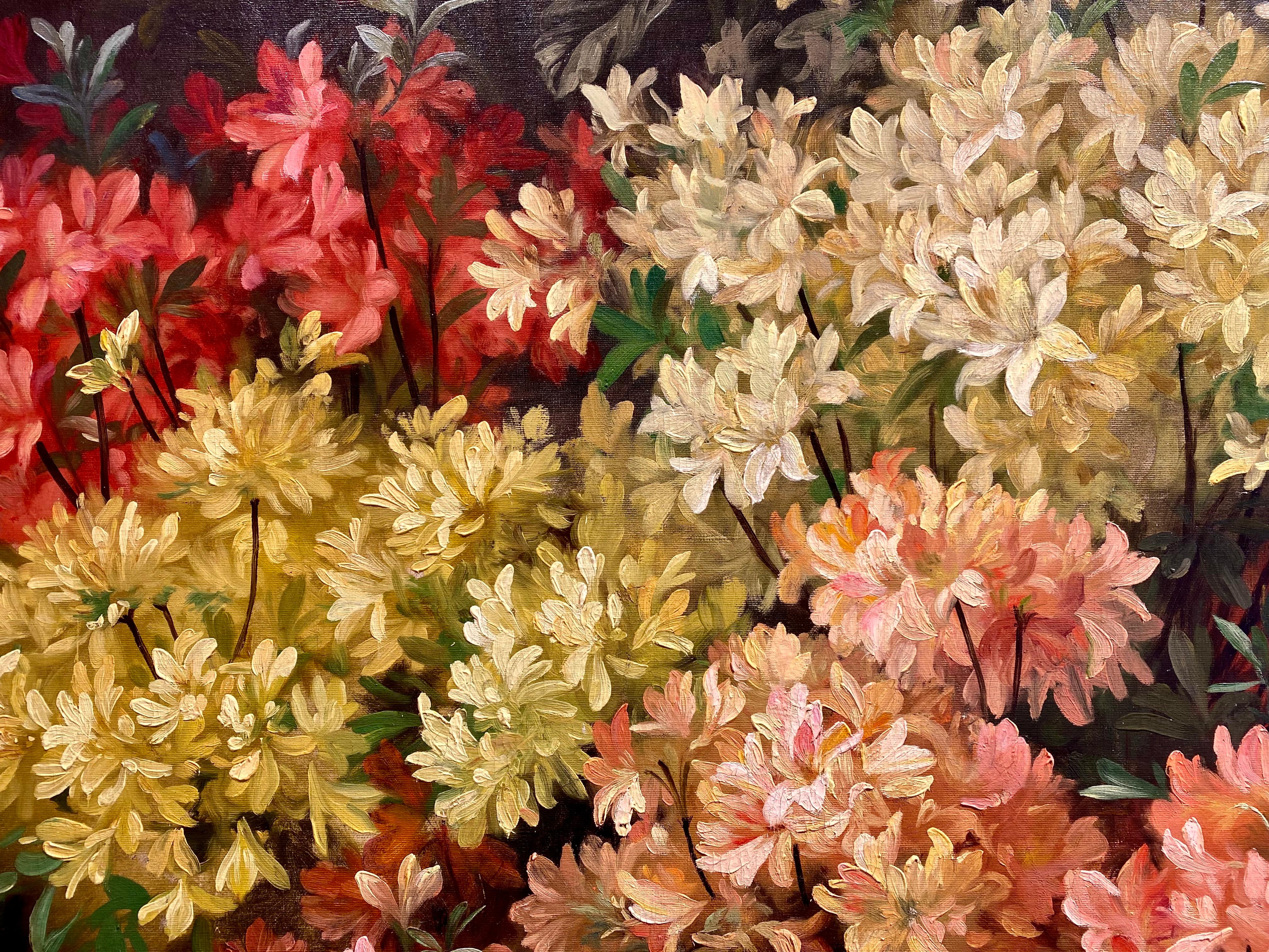 Un étalage de fleurs - Beim Blumenhändler