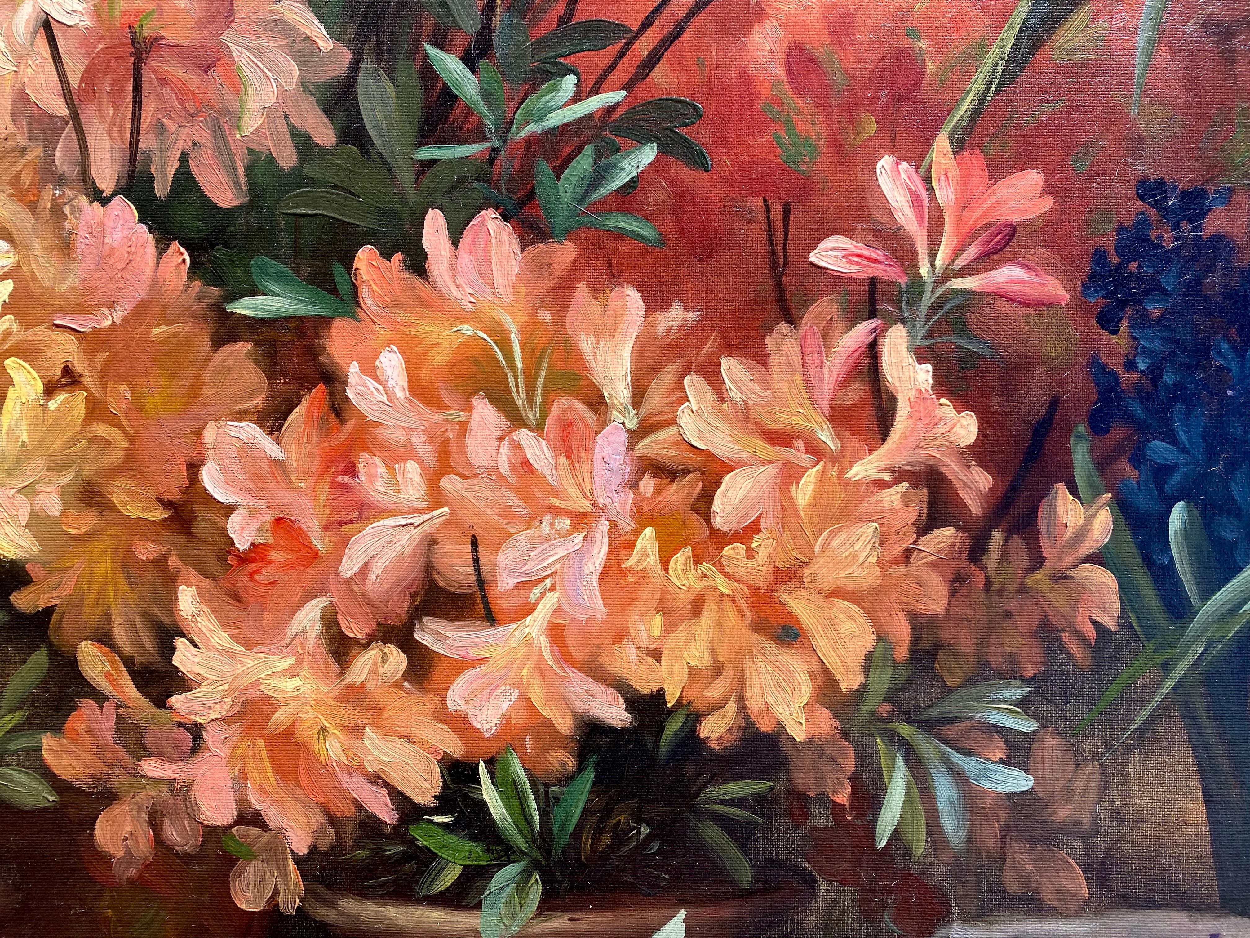 Un étalage de fleurs - Beim Blumenhändler