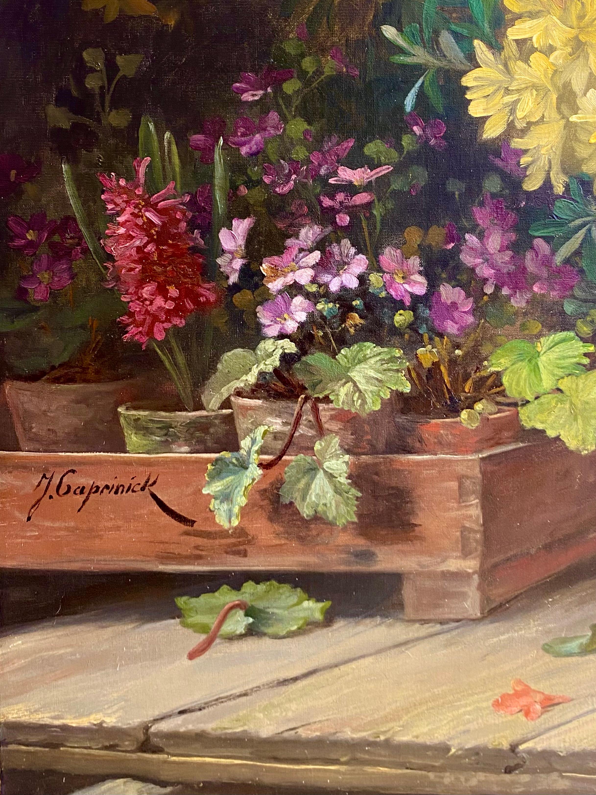 Un étalage de fleurs - Beim Blumenhändler